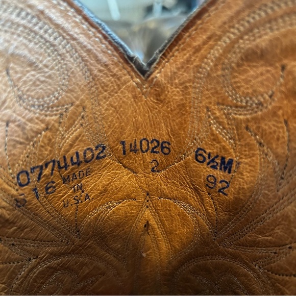 Dan Post Women’s Cowboy Boots Cognac size 6.5 - Picture 6 of 11